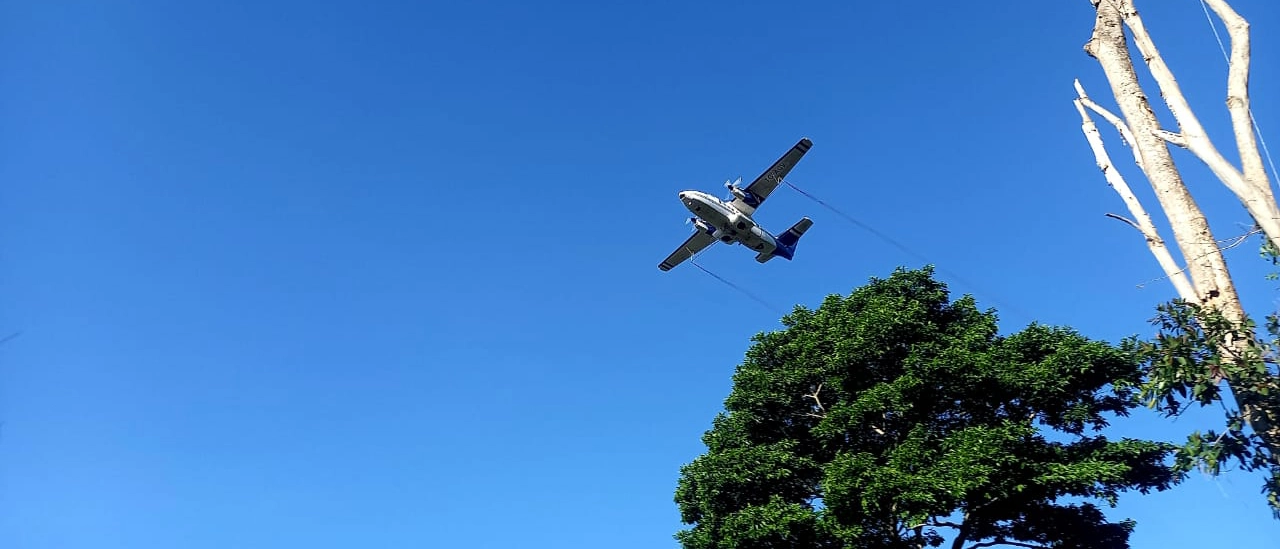 Aspersiones Aéreas para control de la mosca del Mediterráneo